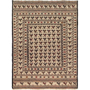 White Flat Weave Kelim 4' 6" x 6' 1" - No. AL79710