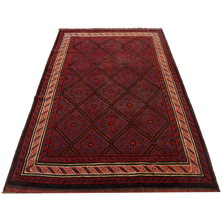 Hand Knotted Baluchi Rug 4' 11" x 7' 6" - No. AL18295