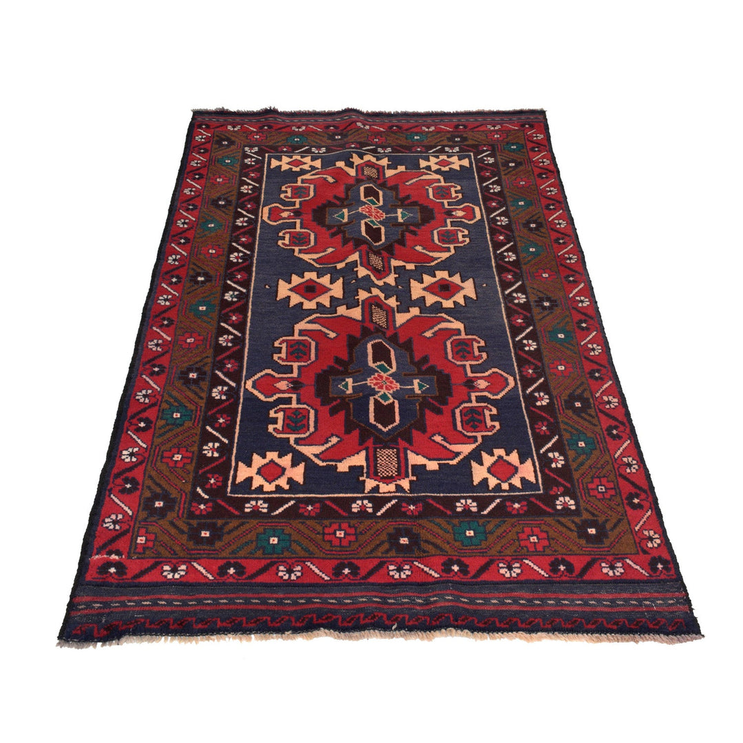 Tribal Baloch Rug 3' 6" x 6' 4" - No. AL94166