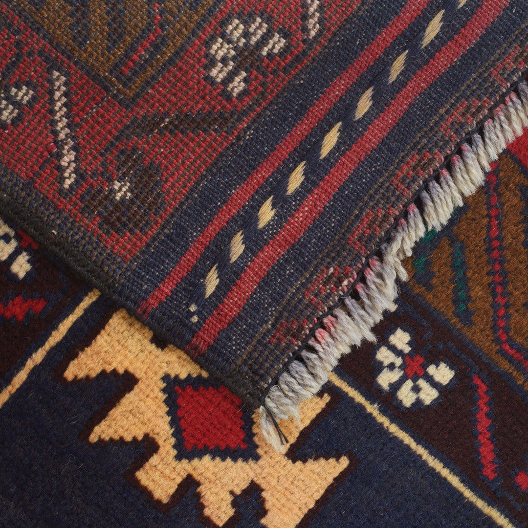 Tribal Baloch Rug 3' 6" x 6' 4" - No. AL94166
