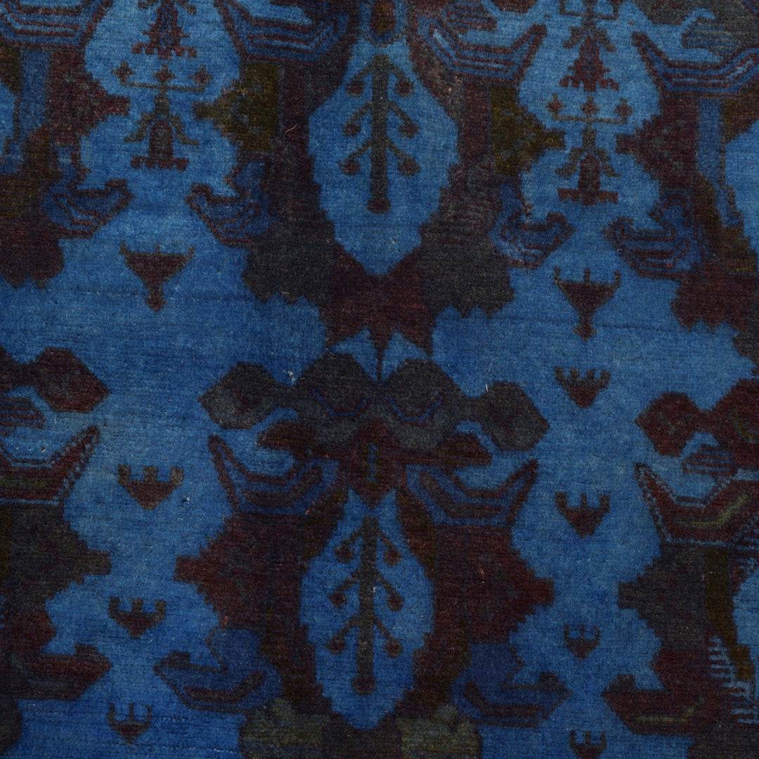 Hand Knotted Overdye Wool Rug 4' 4" x 5' 5" - No. AL51265
