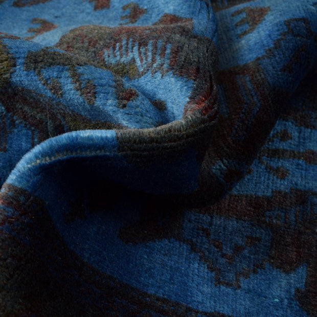 Hand Knotted Overdye Wool Rug 4' 4" x 5' 5" - No. AL51265