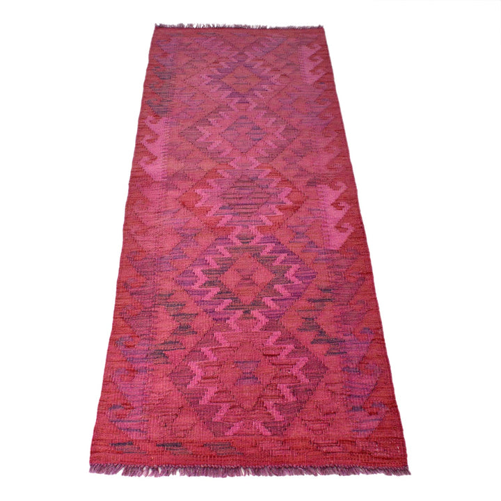 Handmade Overdye Kilim Runner 2' 2" x 5' 7" - No. AL67608