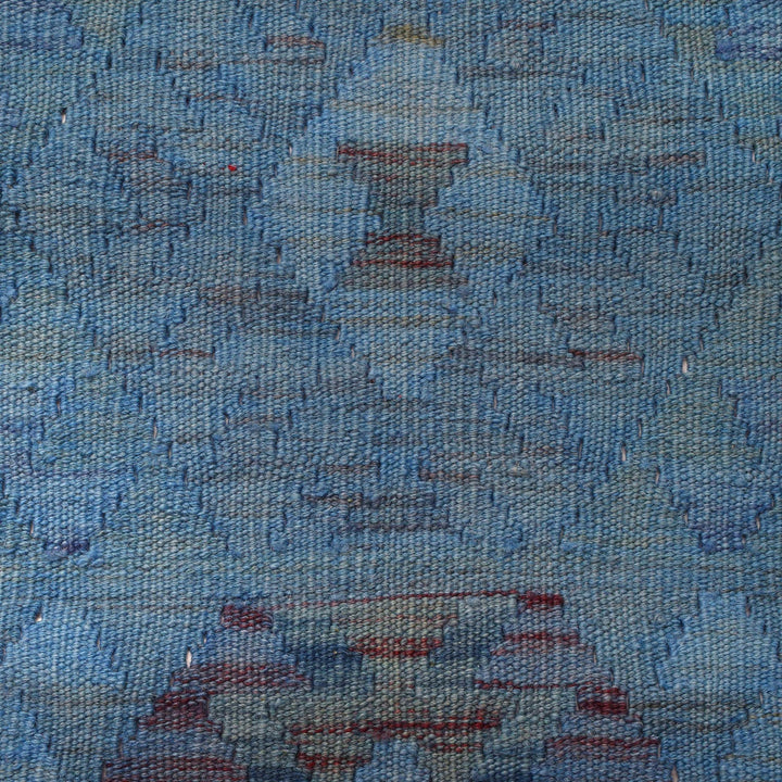 Blue Color Overdyed Kelim 2' 1" x 6' 2" - No. AL65040