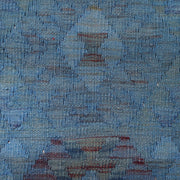 Blue Color Overdyed Kelim 2' 1" x 6' 2" - No. AL65040