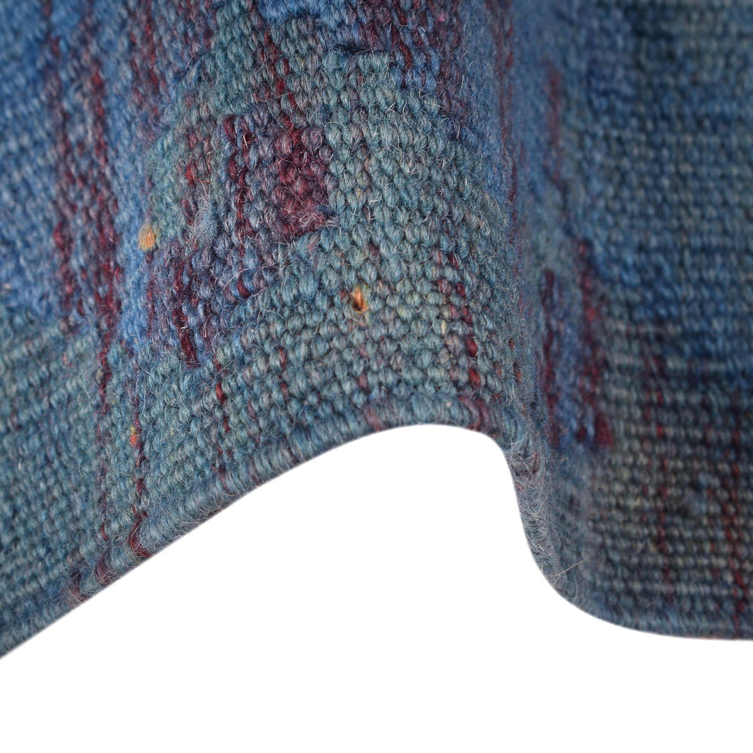 Blue Color Overdyed Kelim 2' 1" x 6' 2" - No. AL65040