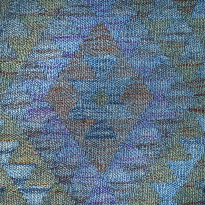 Blue Color Overdyed Kelim 2' 0" x 5' 7" - No. AL75213
