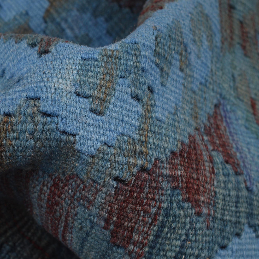 Hand Knotted Overdyed Kilim Runner 2' 1" x 5' 11" - No. AL53876