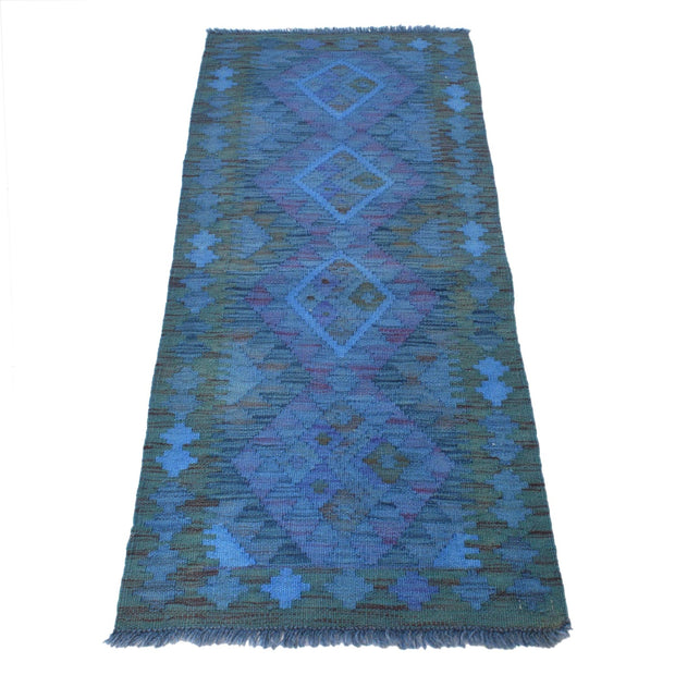 Overdyed Chobi Kilim Runner 2' 0" x 4' 11" - No. AL44115