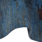 Blue Color Overdyed Kelim Runner 2' 1" x 5' 1" - No. AL69348