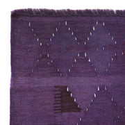 Purple Color Overdyed Kelim 3' 6" x 4' 11" - No. AL86262