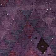 Purple Color Overdyed Kelim 3' 6" x 4' 11" - No. AL86262