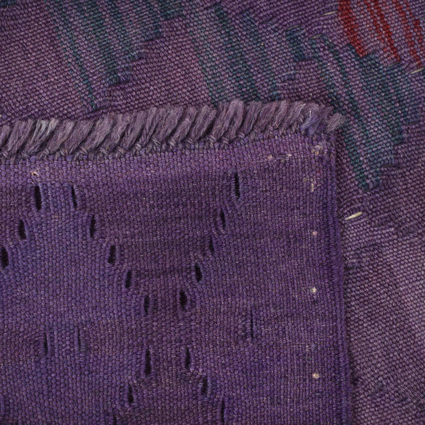 Purple Color Overdyed Kelim 3' 6" x 4' 11" - No. AL86262