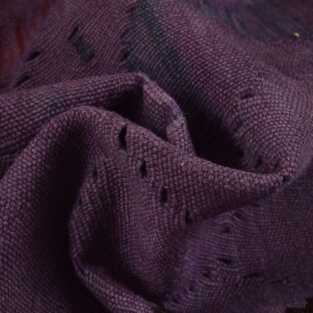 Purple Color Overdyed Kelim 3' 6" x 4' 11" - No. AL86262