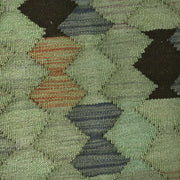 Green Color Overdyed Kelim 3' 4" x 4' 9" - No. AL43570