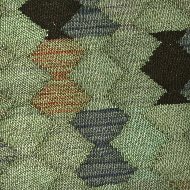 Green Color Overdyed Kelim 3' 4" x 4' 9" - No. AL43570