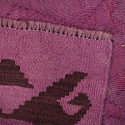 Purple Color Overdyed Kelim 3' 1" x 4' 6" - No. AL63313
