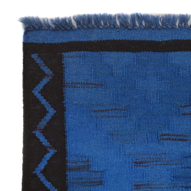 Blue Color Overdyed Kelim 3' 5" x 5' 0" - No. AL99736