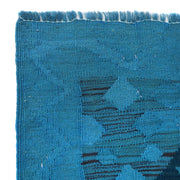 Hand Knotted Overdyed Kilim 3' 4" x 4' 6" - No. AL15359