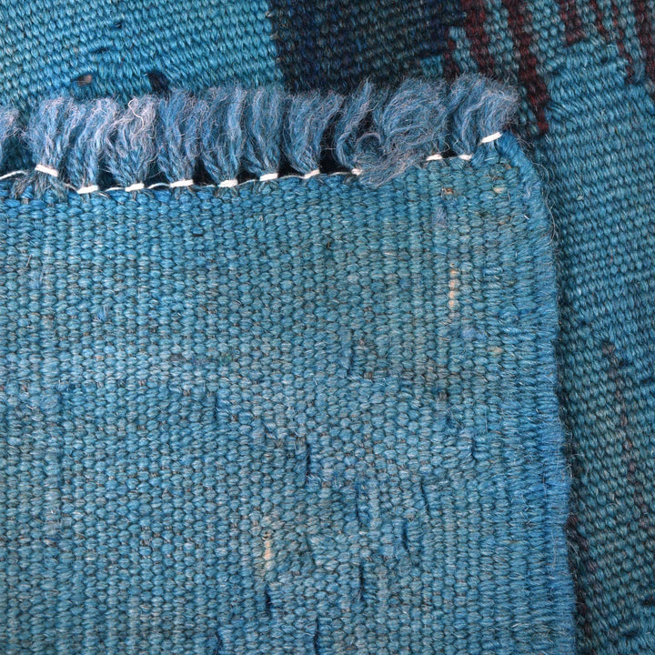 Hand Knotted Overdyed Kilim 3' 4" x 4' 6" - No. AL15359