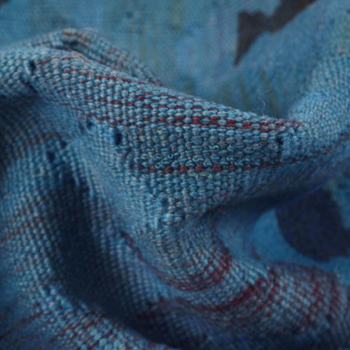 Hand Knotted Overdyed Kilim 3' 4" x 4' 6" - No. AL15359