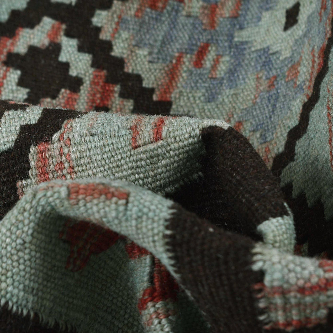 Hand Knotted Overdyed Kilim 3' 3" x 4' 10" - No. AL66902