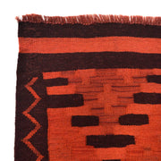 Hand Knotted Overdyed Kilim 3' 4" x 4' 9" - No. AL66275