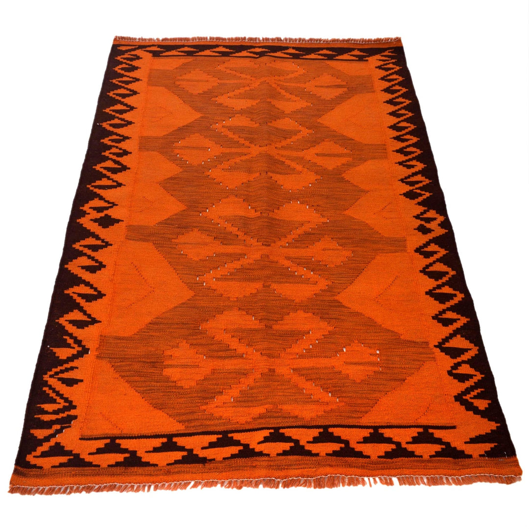 Handmade Overdyed Kilim 3' 4" x 5' 1" - No. AL41970