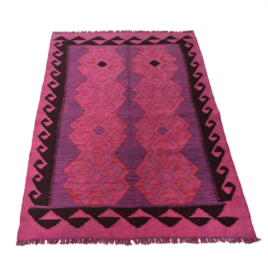 Handmade Overdye Kilim 3' 5" x 4' 8" - No. AL30582