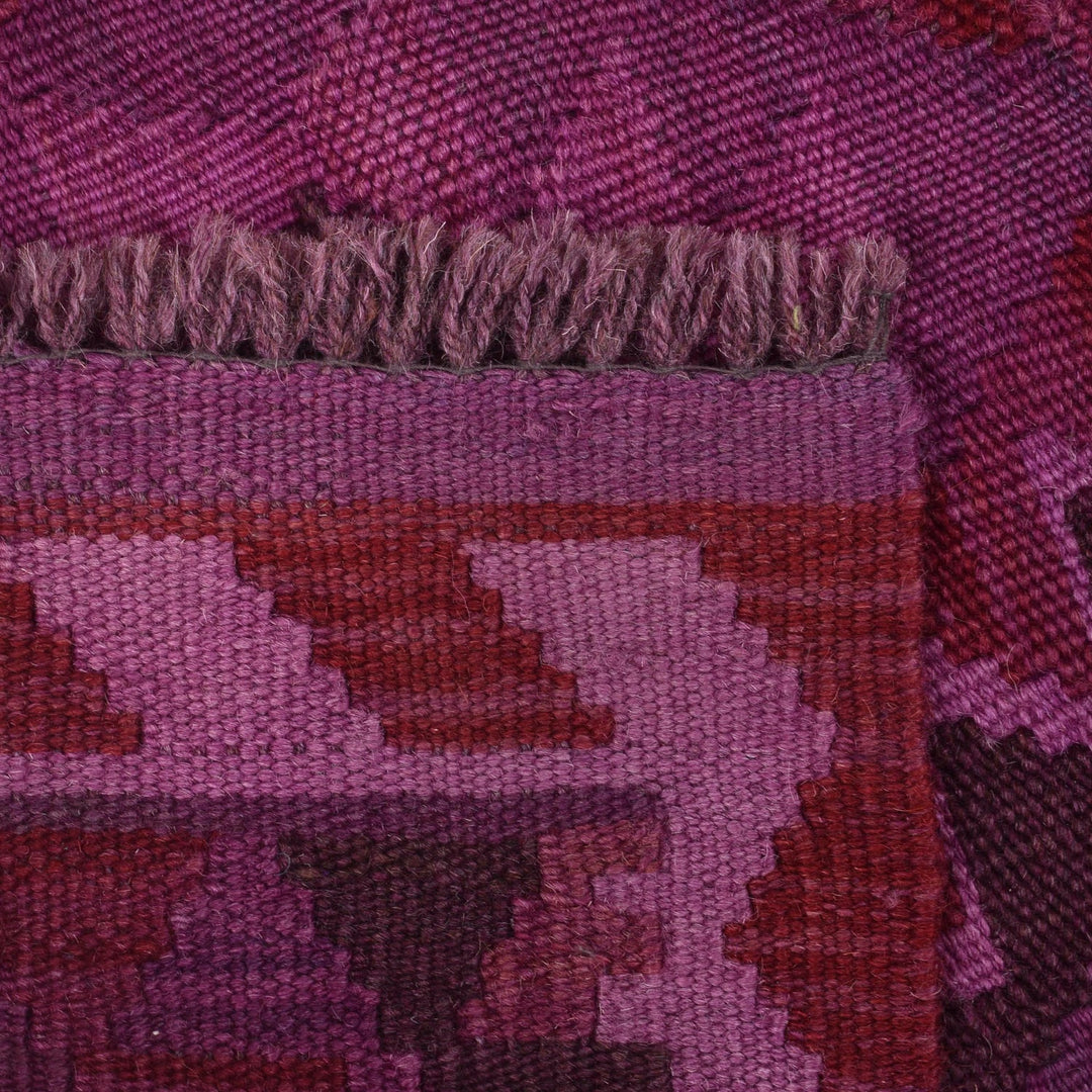 Purple Color Overdyed Kelim 1' 10" x 2' 9" - No. AL34324