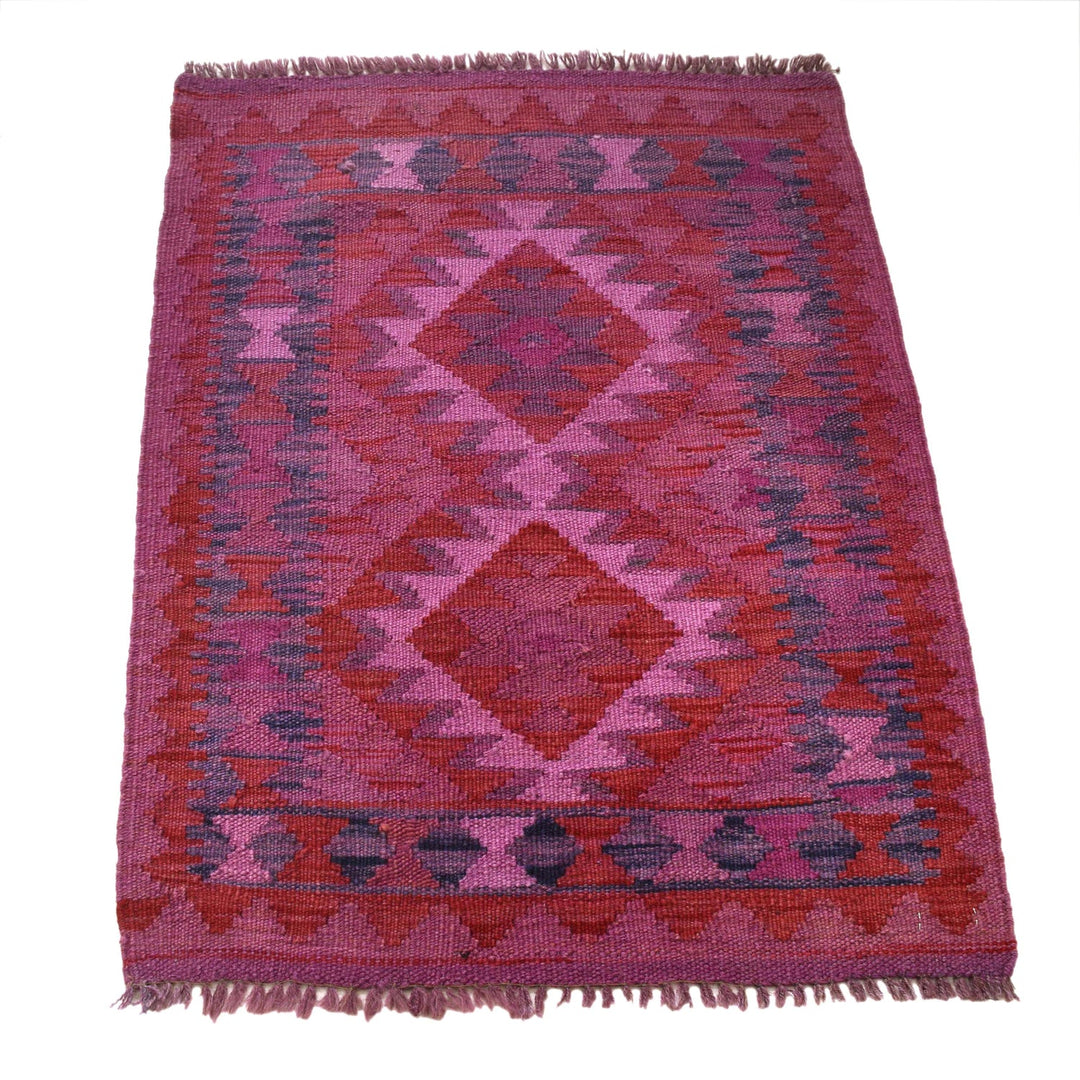 Purple Color Overdyed Kelim 2' 0" x 2' 9" - No. AL36979