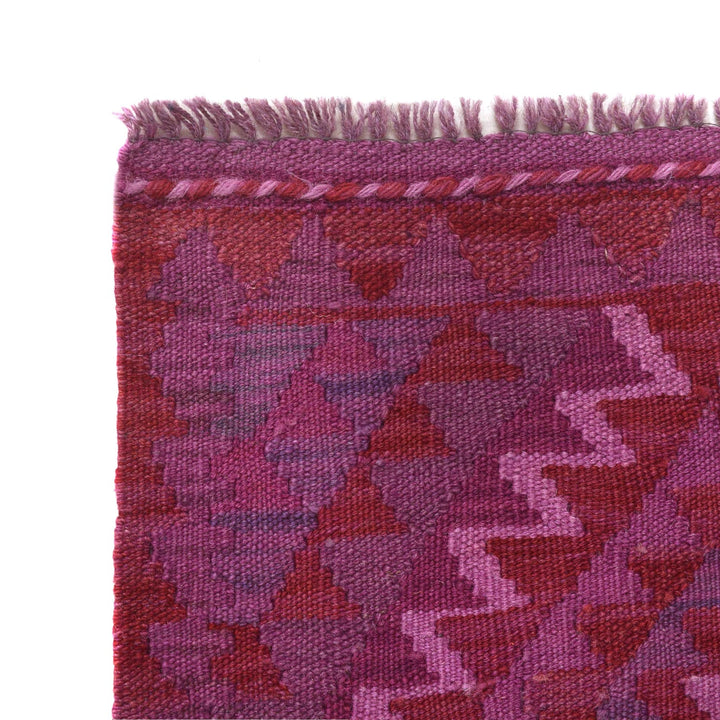 Purple Color Overdyed Kelim 1' 10" x 3' 1" - No. AL46033