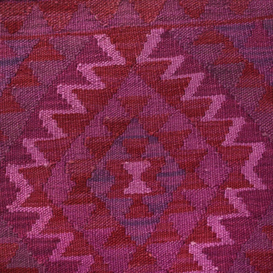 Purple Color Overdyed Kelim 1' 10" x 3' 1" - No. AL46033