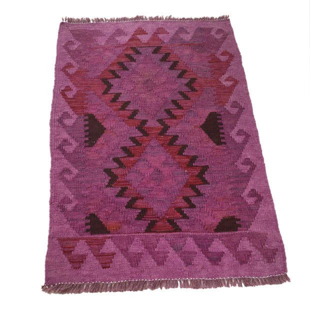 Handmade Overdyed Kilim 2' 0" x 3' 1" - No. AL91821