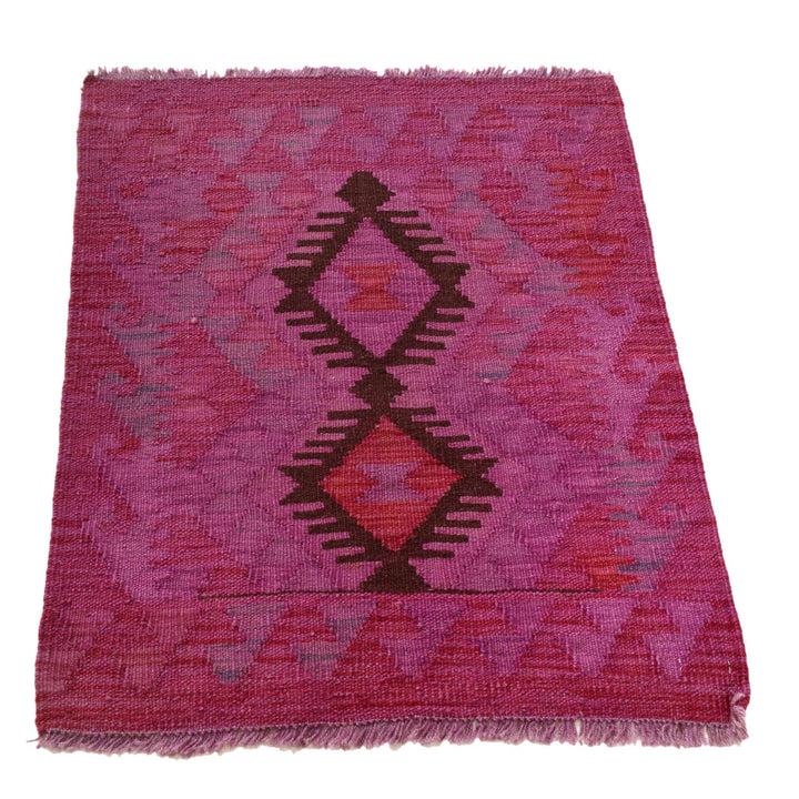 Handmade Overdyed Kilim 2' 0" x 2' 7" - No. AL56839