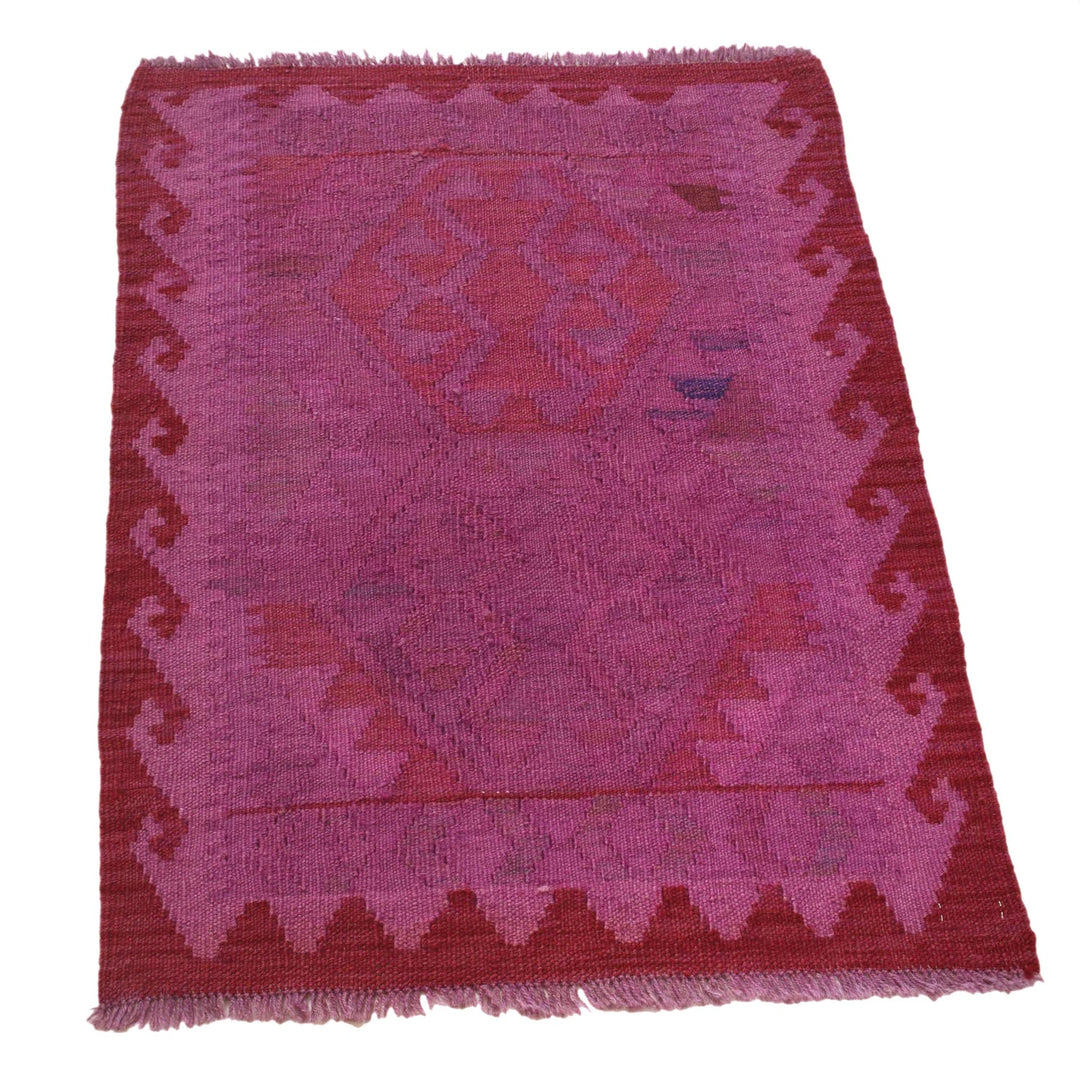 Handmade Overdyed Kilim 2' 2" x 2' 10" - No. AL66215