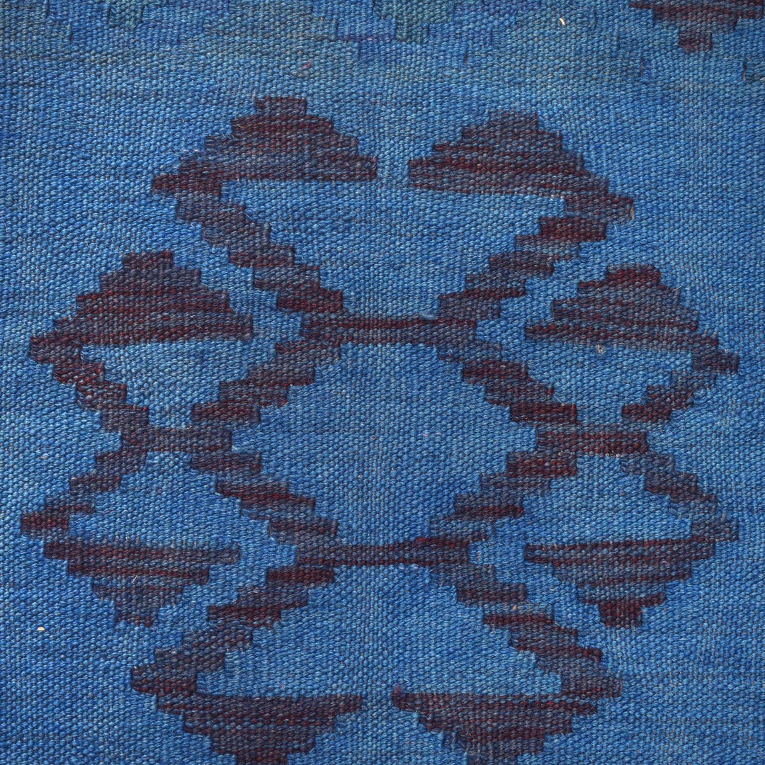 Blue Color Overdyed Kelim 2' 7" x 3' 9" - No. AL31069
