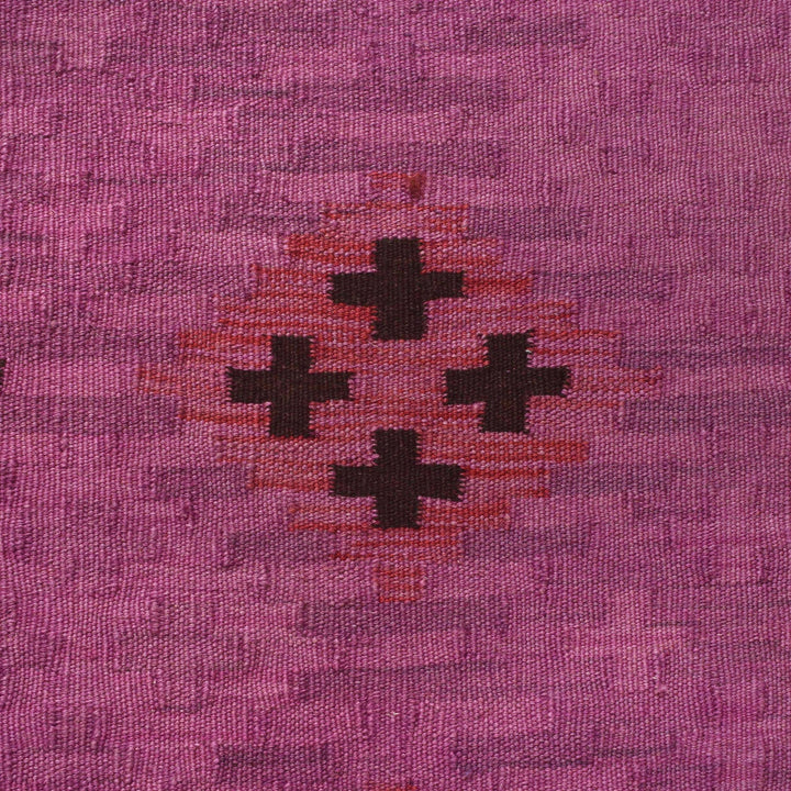 Purple Color Overdyed Kelim 2' 8" x 4' 2" - No. AL38747