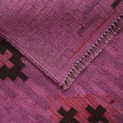 Purple Color Overdyed Kelim 2' 8" x 4' 2" - No. AL38747
