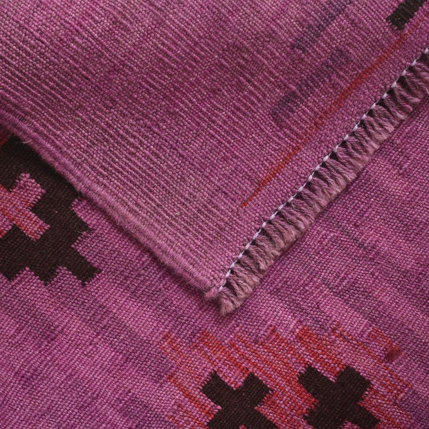 Purple Color Overdyed Kelim 2' 8" x 4' 2" - No. AL38747