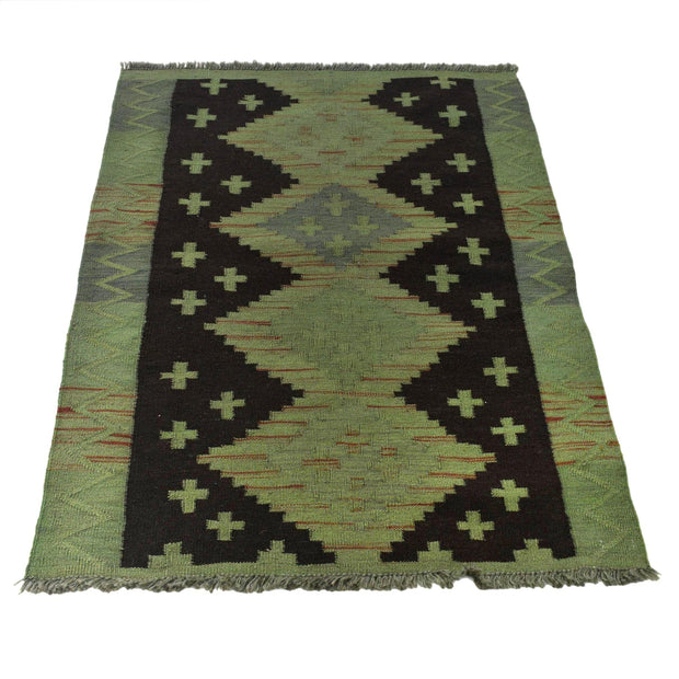 Handmade Overdye Kilim 2' 9" x 3' 10" - No. AL40974
