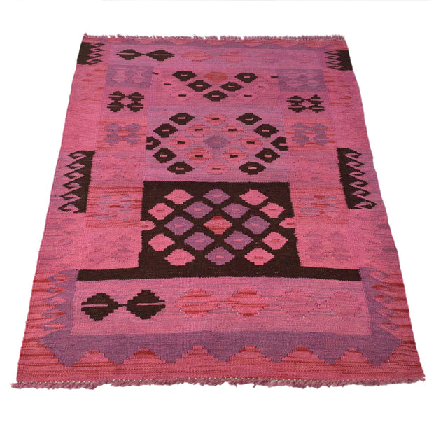 Handmade Overdyed Kilim 2' 8" x 3' 11" - No. AL46949