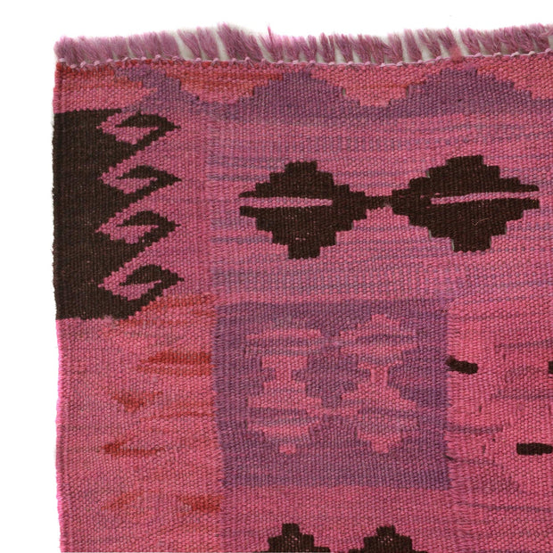 Handmade Overdyed Kilim 2' 8" x 3' 11" - No. AL46949