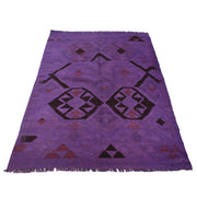 Overdyed Chobi Kilim 3' 9" x 5' 7" - No. AL10910