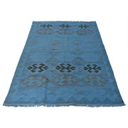 Blue Color Overdyed Kelim 3' 11" x 5' 9" - No. AL63457
