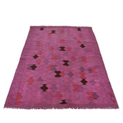 Overdyed Chobi Kilim 4' 0" x 5' 7" - No. AL84812