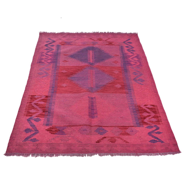 Handmade Overdyed Kilim 3' 7" x 5' 1" - No. AL54171
