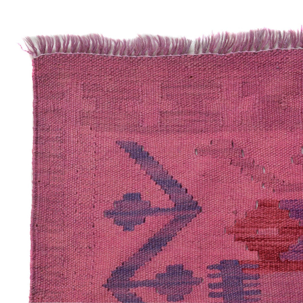 Handmade Overdyed Kilim 3' 7" x 5' 1" - No. AL54171