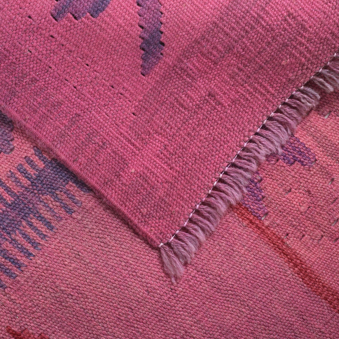 Handmade Overdyed Kilim 3' 7" x 5' 1" - No. AL54171