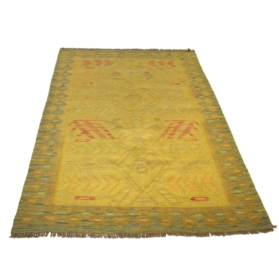 Hand Knotted Overdyed Kilim 3' 11" x 6' 0" - No. AL68758